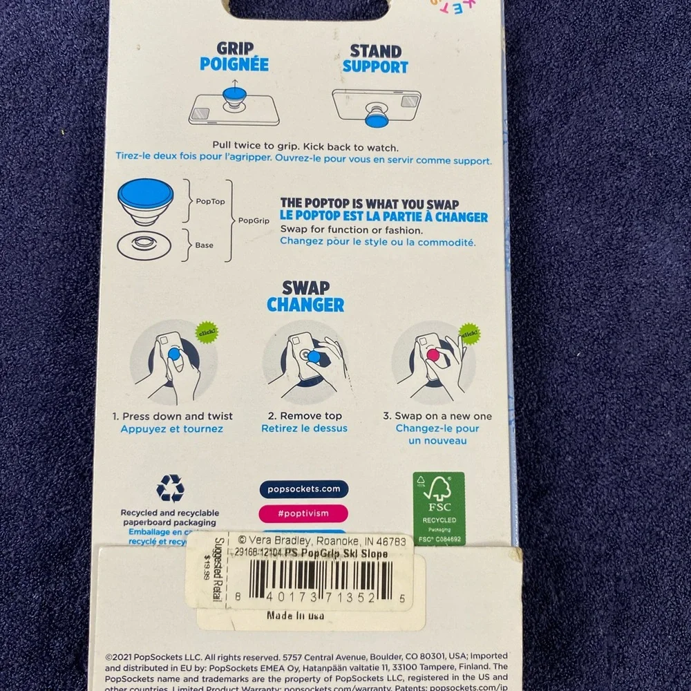PopSocket PopGrip with Swappable Top - Snoopy Design (934)
